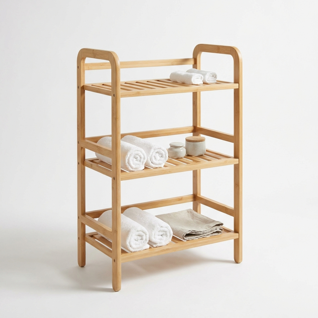 Bamboo Bathroom Organizer